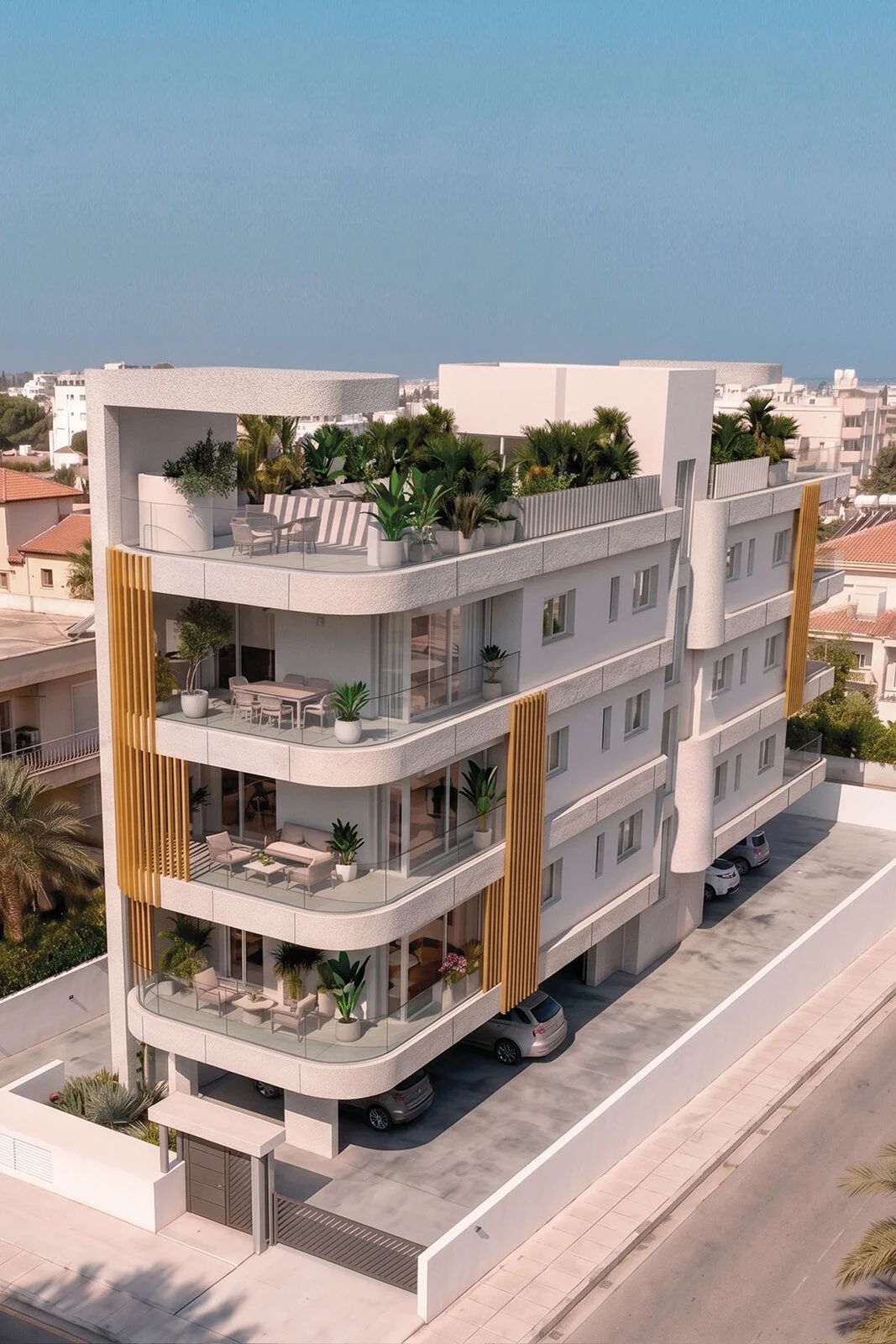 Two-bedroom apartment with roof garden (unit 301) at The River Residence, Limassol